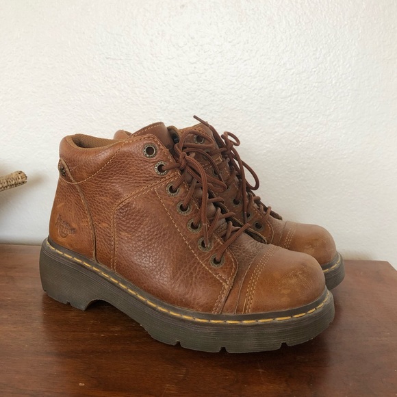 Dr. Martens Shoes Dr Martens Yolanda Boots Brown Leather Poshmark